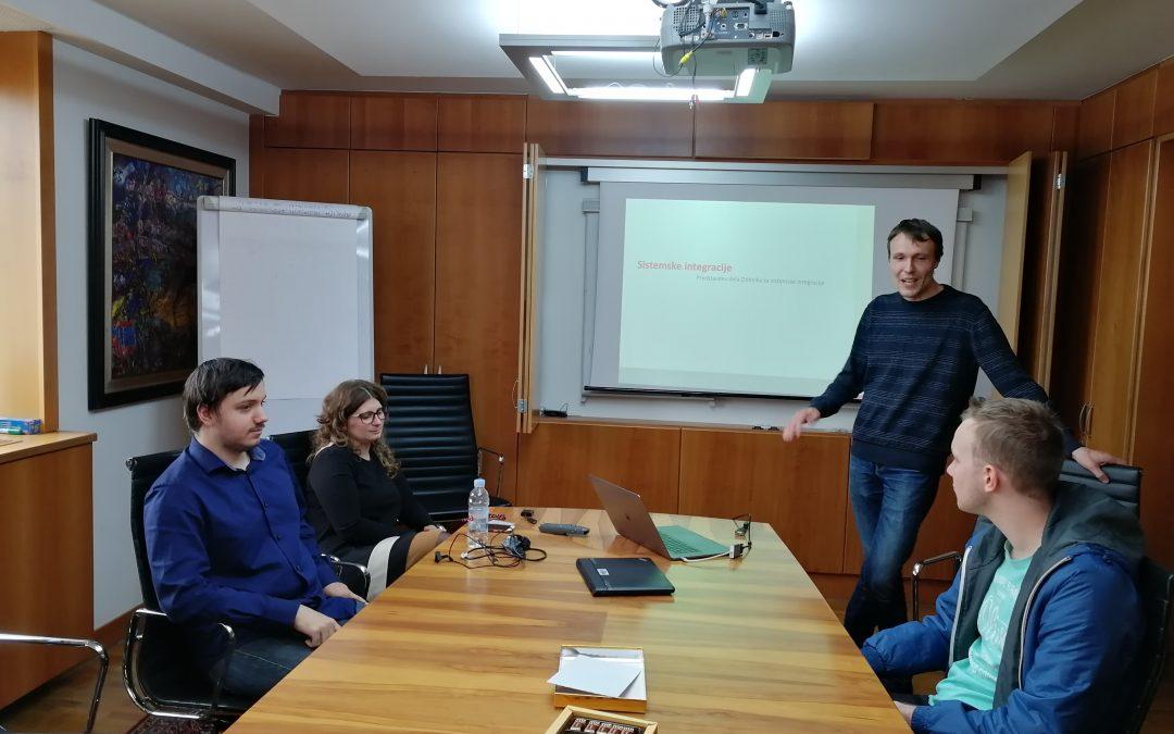 Strokovna ekskurzija v Oddelku za sistemske integracije, Triglav d.d.