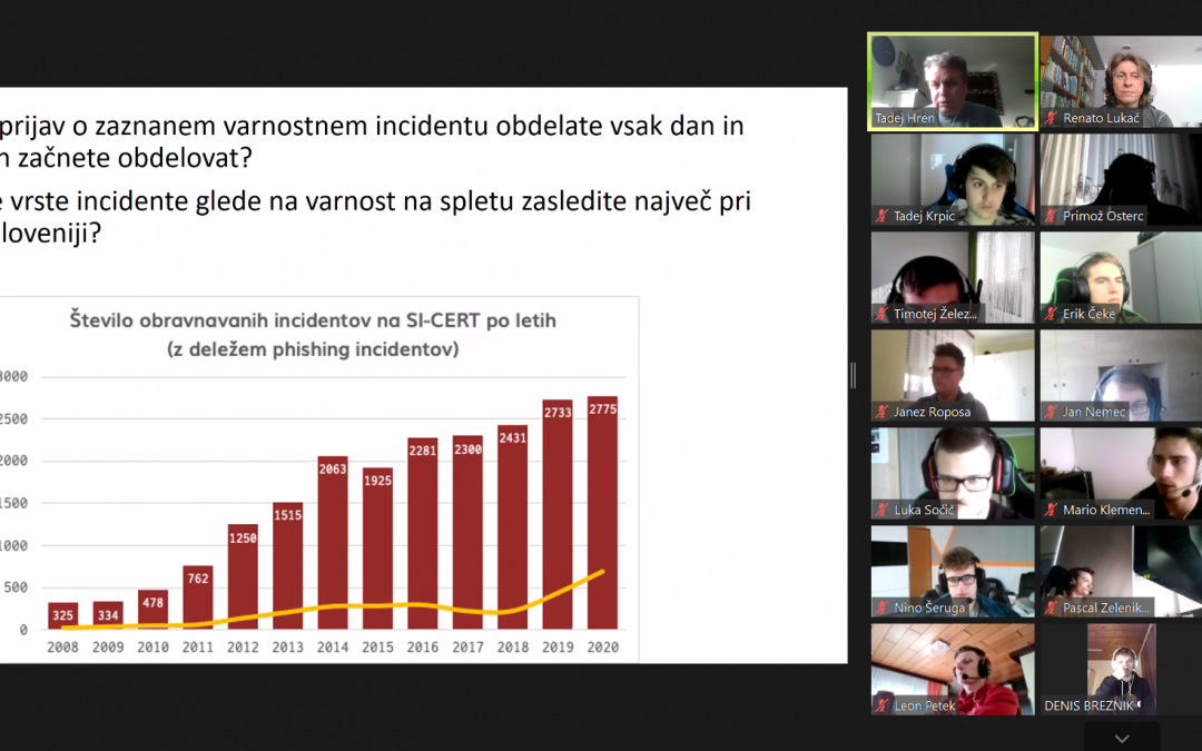 Strokovna E-ekskurzija: SI-CERT in Viris d.o.o.
