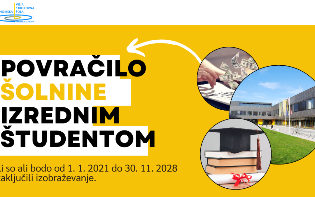 POVRAČILO ŠOLNIN ZA IZREDNE ŠTUDENTE